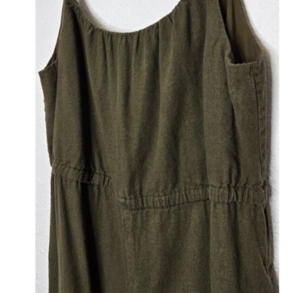 Haute Hippie Green Linen Jumpsuit